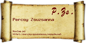 Percsy Zsuzsanna névjegykártya